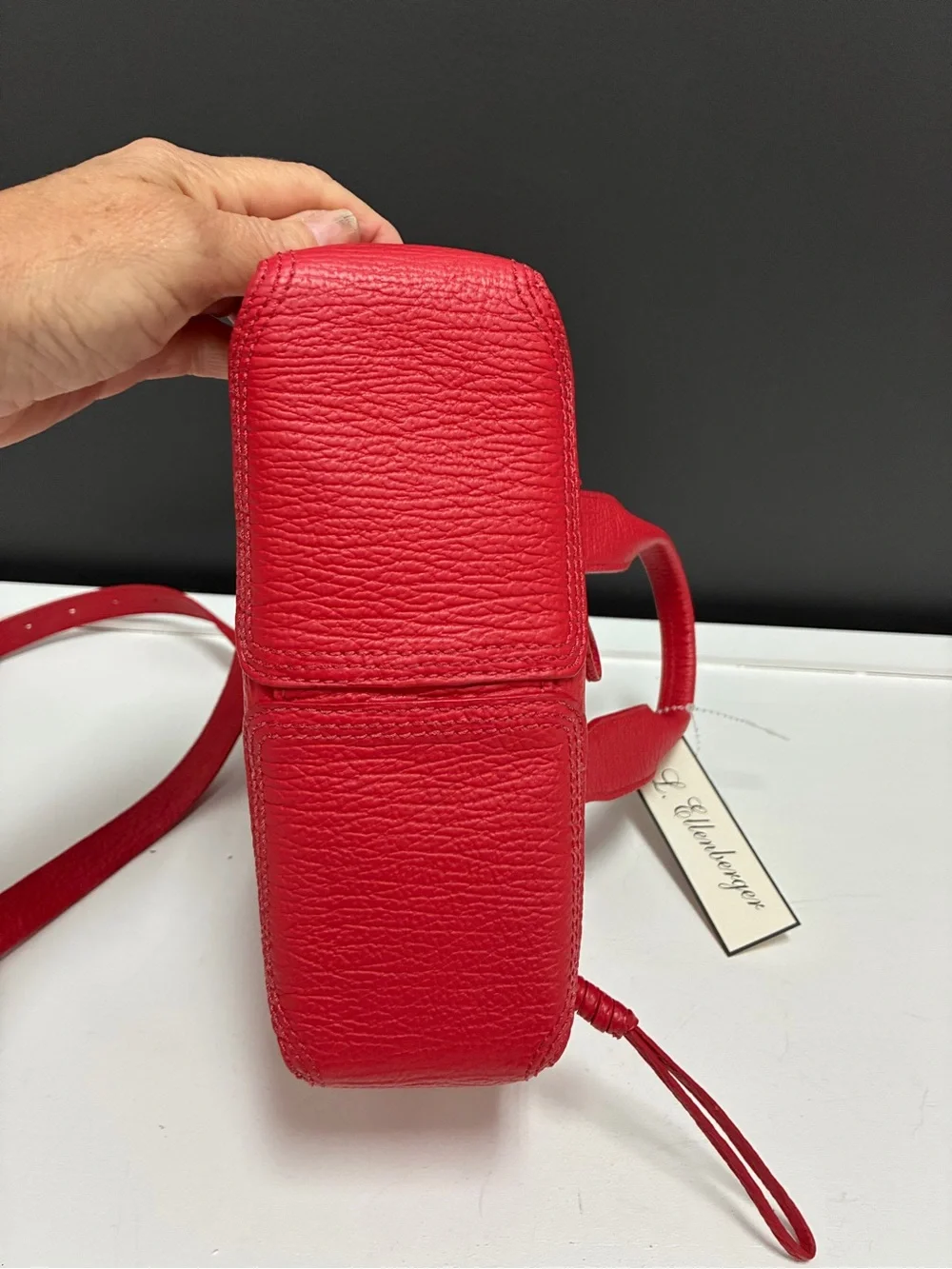 3.1 Phillip Lim Red Leather Top-Handle Crossbody Bag